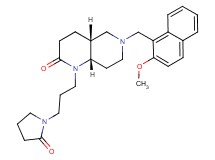 (4aR*,8aS*)-6-[(2-methoxy-1-naphthyl)methyl]-1-[3-(2-oxo-1-pyrrolidinyl)propyl]octahydro-1,6-naphthyridin-2(1H)-one