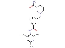 1-(3-{[(2,4,6-trimethylpyridin-3-yl)amino]carbonyl}benzyl)piperidine-3-carboxamide