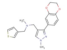 1-[3-(2,3-dihydro-1,4-benzodioxin-6-yl)-1-methyl-1H-pyrazol-4-yl]-N-methyl-N-(3-thienylmethyl)methanamine