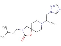 3-(3-methylbutyl)-8-[1-methyl-2-(1H-1,2,4-triazol-1-yl)ethyl]-1-oxa-3,8-diazaspiro[4.5]decan-2-one