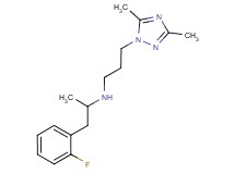 3-(3,5-dimethyl-1H-1,2,4-triazol-1-yl)-N-[2-(2-fluorophenyl)-1-methylethyl]propan-1-amine