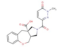 (3aS*,10aS*)-2-[(1-methyl-6-oxo-1,6-dihydropyridazin-3-yl)carbonyl]-2,3,3a,4-tetrahydro-1H-[1]benzoxepino[3,4-c]pyrrole-10a(10H)-carboxylic acid