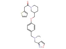(3-isoxazolylmethyl)methyl(4-{[1-(2-thienylacetyl)-3-piperidinyl]methoxy}benzyl)amine