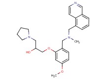 1-(2-{[(5-isoquinolinylmethyl)(methyl)amino]methyl}-5-methoxyphenoxy)-3-(1-pyrrolidinyl)-2-propanol