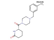 (6S)-6-{[4-(3-methylbenzyl)-1-piperazinyl]carbonyl}-2-piperidinone