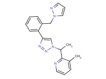 3-methyl-2-(1-{4-[2-(1H-pyrazol-1-ylmethyl)phenyl]-1H-1,2,3-triazol-1-yl}ethyl)pyridine