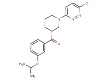 [1-(6-chloropyridazin-3-yl)piperidin-3-yl](3-isopropoxyphenyl)methanone
