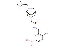 3-[({[(1S*,5R*)-6-(cyclobutylmethyl)-3,6-diazabicyclo[3.2.2]non-3-yl]acetyl}amino)methyl]-4-methylbenzoic acid