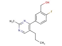 [2-fluoro-5-(2-methyl-5-propylpyrimidin-4-yl)phenyl]methanol