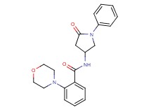 2-(4-morpholinyl)-N-(5-oxo-1-phenyl-3-pyrrolidinyl)benzamide