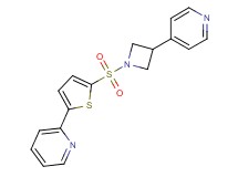 2-(5-{[3-(4-pyridinyl)-1-azetidinyl]sulfonyl}-2-thienyl)pyridine