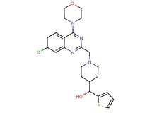 (1-{[7-chloro-4-(4-morpholinyl)-2-quinazolinyl]methyl}-4-piperidinyl)(2-thienyl)methanol