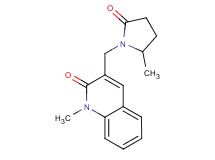 1-methyl-3-[(2-methyl-5-oxopyrrolidin-1-yl)methyl]quinolin-2(1H)-one