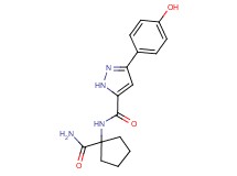 N-[1-(aminocarbonyl)cyclopentyl]-3-(4-hydroxyphenyl)-1H-pyrazole-5-carboxamide