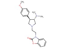 3-{2-[(3S*,4R*)-3-(dimethylamino)-4-(4-methoxyphenyl)pyrrolidin-1-yl]ethyl}-1,3-benzoxazol-2(3H)-one