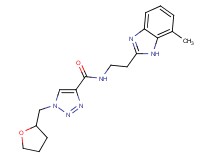 N-[2-(7-methyl-1H-benzimidazol-2-yl)ethyl]-1-(tetrahydro-2-furanylmethyl)-1H-1,2,3-triazole-4-carboxamide