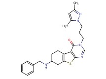 7-(benzylamino)-3-[3-(3,5-dimethyl-1H-pyrazol-1-yl)propyl]-5,6,7,8-tetrahydro[1]benzothieno[2,3-d]pyrimidin-4(3H)-one