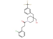 {1-[3-(2-chlorophenyl)propanoyl]-4-[3-(trifluoromethyl)benzyl]-4-piperidinyl}methanol