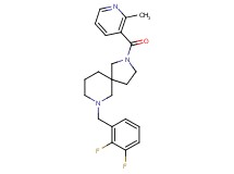 7-(2,3-difluorobenzyl)-2-[(2-methyl-3-pyridinyl)carbonyl]-2,7-diazaspiro[4.5]decane