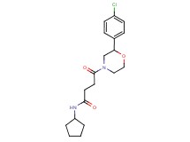 4-[2-(4-chlorophenyl)morpholin-4-yl]-N-cyclopentyl-4-oxobutanamide