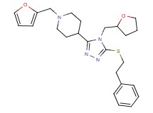 1-(2-furylmethyl)-4-[5-[(2-phenylethyl)thio]-4-(tetrahydro-2-furanylmethyl)-4H-1,2,4-triazol-3-yl]piperidine