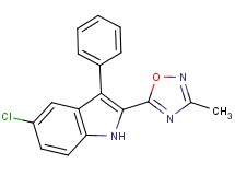 5-chloro-2-(3-methyl-1,2,4-oxadiazol-5-yl)-3-phenyl-1H-indole