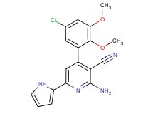 2-amino-4-(5-chloro-2,3-dimethoxyphenyl)-6-(1H-pyrrol-2-yl)nicotinonitrile