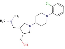 {(3R*,4R*)-1-[1-(2-chlorophenyl)piperidin-4-yl]-4-[(dimethylamino)methyl]pyrrolidin-3-yl}methanol