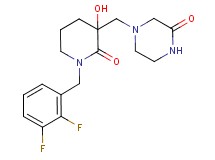 4-{[1-(2,3-difluorobenzyl)-3-hydroxy-2-oxopiperidin-3-yl]methyl}piperazin-2-one