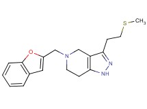 5-(1-benzofuran-2-ylmethyl)-3-[2-(methylthio)ethyl]-4,5,6,7-tetrahydro-1H-pyrazolo[4,3-c]pyridine
