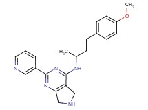 N-[3-(4-methoxyphenyl)-1-methylpropyl]-2-(3-pyridinyl)-6,7-dihydro-5H-pyrrolo[3,4-d]pyrimidin-4-amine
