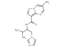 N-[1-(1H-imidazol-1-ylmethyl)-2-methylpropyl]-6-methylpyrazolo[1,5-a]pyrimidine-3-carboxamide
