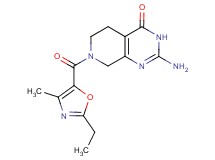 2-amino-7-[(2-ethyl-4-methyl-1,3-oxazol-5-yl)carbonyl]-5,6,7,8-tetrahydropyrido[3,4-d]pyrimidin-4(3H)-one