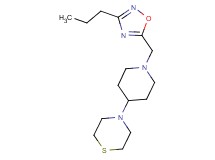 4-{1-[(3-propyl-1,2,4-oxadiazol-5-yl)methyl]-4-piperidinyl}thiomorpholine