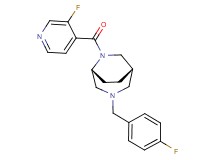 (1S*,5R*)-3-(4-fluorobenzyl)-6-(3-fluoroisonicotinoyl)-3,6-diazabicyclo[3.2.2]nonane