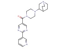 3-(4-{[2-(3-pyridinyl)-5-pyrimidinyl]carbonyl}-1-piperazinyl)quinuclidine