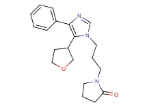 1-{3-[4-phenyl-5-(tetrahydrofuran-3-yl)-1H-imidazol-1-yl]propyl}pyrrolidin-2-one