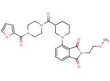 4-(3-{[4-(2-furoyl)-1-piperazinyl]carbonyl}-1-piperidinyl)-2-(2-methoxyethyl)-1H-isoindole-1,3(2H)-dione