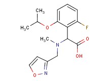 (2-fluoro-6-isopropoxyphenyl)[(isoxazol-3-ylmethyl)(methyl)amino]acetic acid