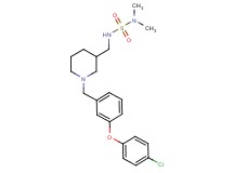 N'-({1-[3-(4-chlorophenoxy)benzyl]-3-piperidinyl}methyl)-N,N-dimethylsulfamide