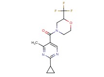 4-[(2-cyclopropyl-4-methylpyrimidin-5-yl)carbonyl]-2-(trifluoromethyl)morpholine
