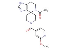 5-acetyl-1'-(2-methoxyisonicotinoyl)-1,5,6,7-tetrahydrospiro[imidazo[4,5-c]pyridine-4,4'-piperidine]