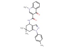 N-[6,6-dimethyl-1-(4-methylphenyl)-4,5,6,7-tetrahydro-1H-indazol-4-yl]-1-methyl-4-oxo-1,4-dihydro-3-quinolinecarboxamide