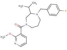 1-(4-fluorobenzyl)-2-isopropyl-4-[(2-methoxy-3-pyridinyl)carbonyl]-1,4-diazepane