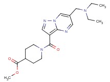 methyl 1-({6-[(diethylamino)methyl]pyrazolo[1,5-a]pyrimidin-3-yl}carbonyl)piperidine-4-carboxylate