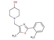 1-{[5-methyl-2-(2-methylphenyl)-1,3-oxazol-4-yl]methyl}piperidin-4-ol