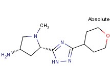 (3S,5S)-1-methyl-5-[3-(tetrahydro-2H-pyran-4-yl)-1H-1,2,4-triazol-5-yl]pyrrolidin-3-amine