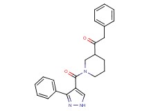 2-phenyl-1-{1-[(3-phenyl-1H-pyrazol-4-yl)carbonyl]-3-piperidinyl}ethanone