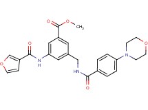 methyl 3-(3-furoylamino)-5-({[4-(4-morpholinyl)benzoyl]amino}methyl)benzoate