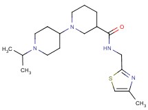 1'-isopropyl-N-[(4-methyl-1,3-thiazol-2-yl)methyl]-1,4'-bipiperidine-3-carboxamide
